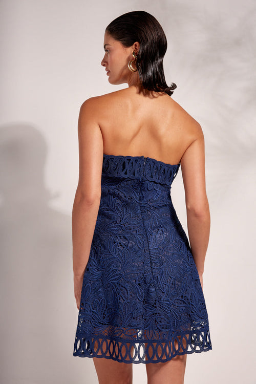 ANIKA MINI DRESS NAVY BLUE