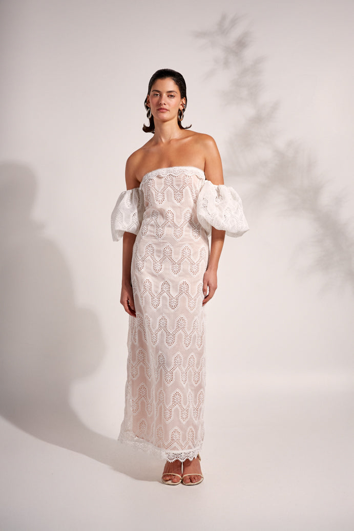 AURELIA MAXI DRESS WHITE