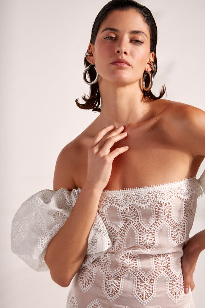 AURELIA MAXI DRESS WHITE