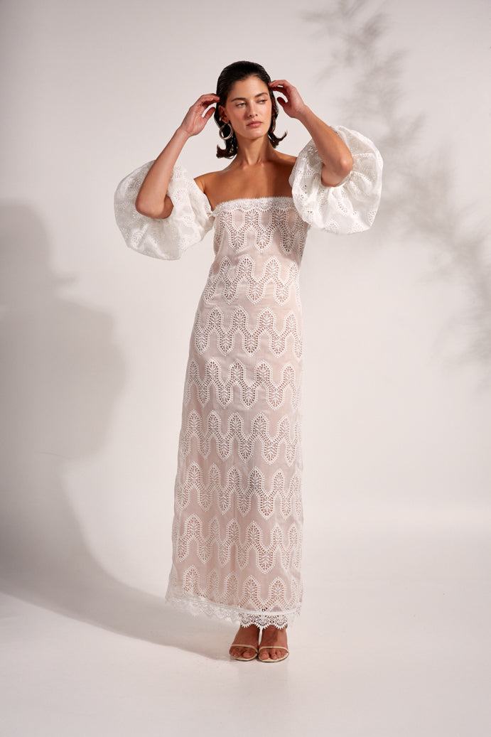 AURELIA MAXI DRESS WHITE