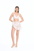 AZURE WRAP SKIRT WHITE