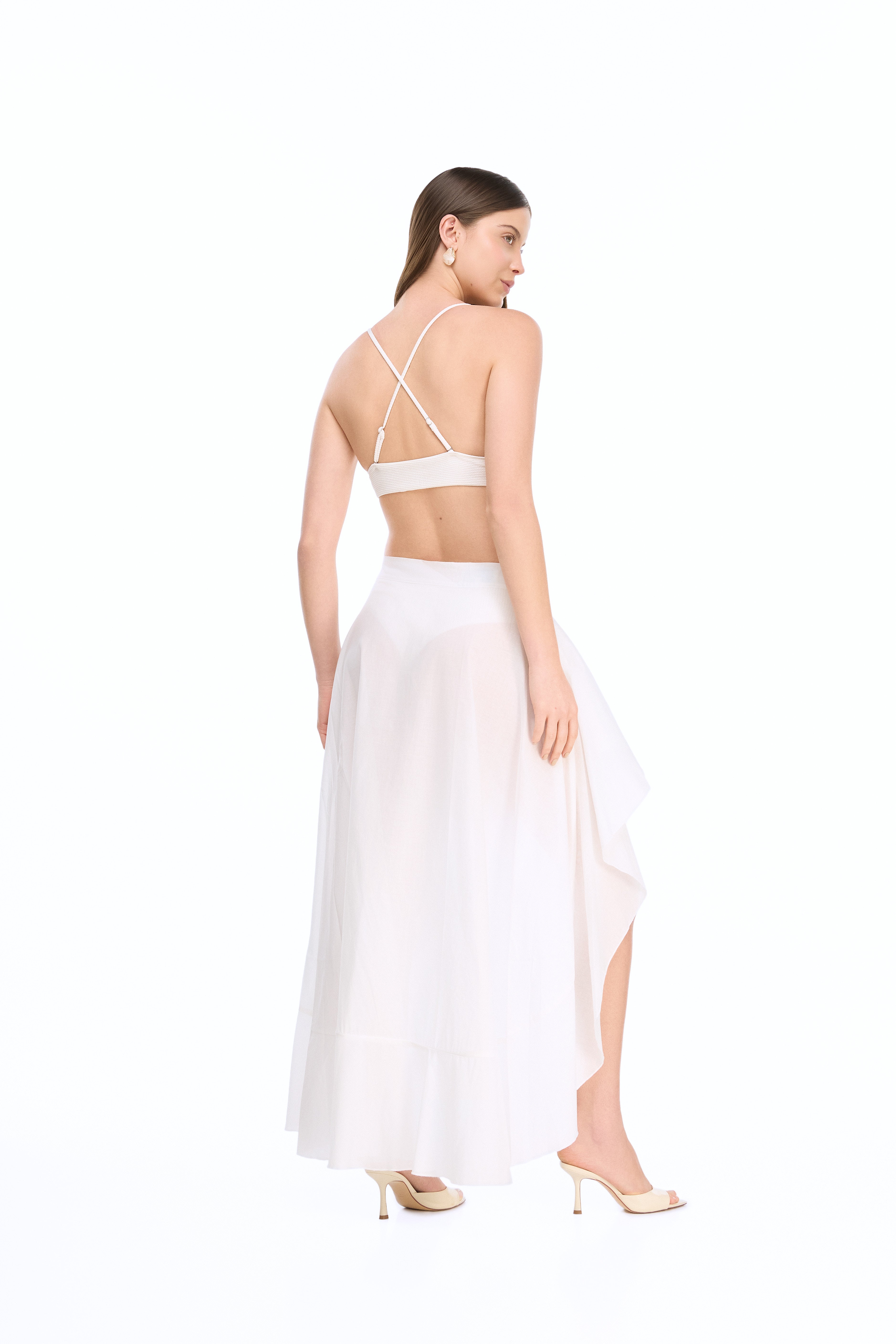 BAHAMAS WRAP SKIRT WHITE
