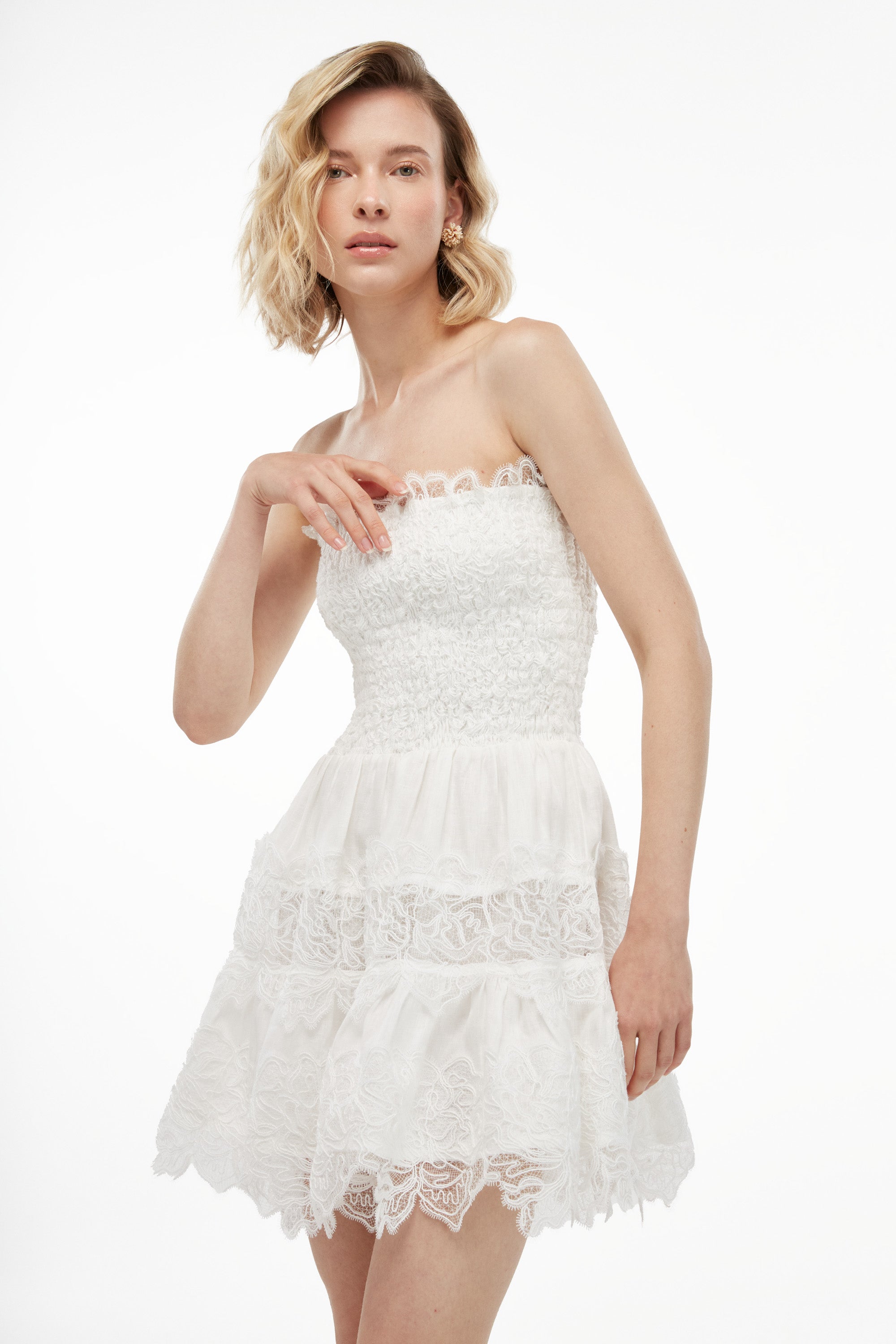 BRISA MINI DRESS WHITE