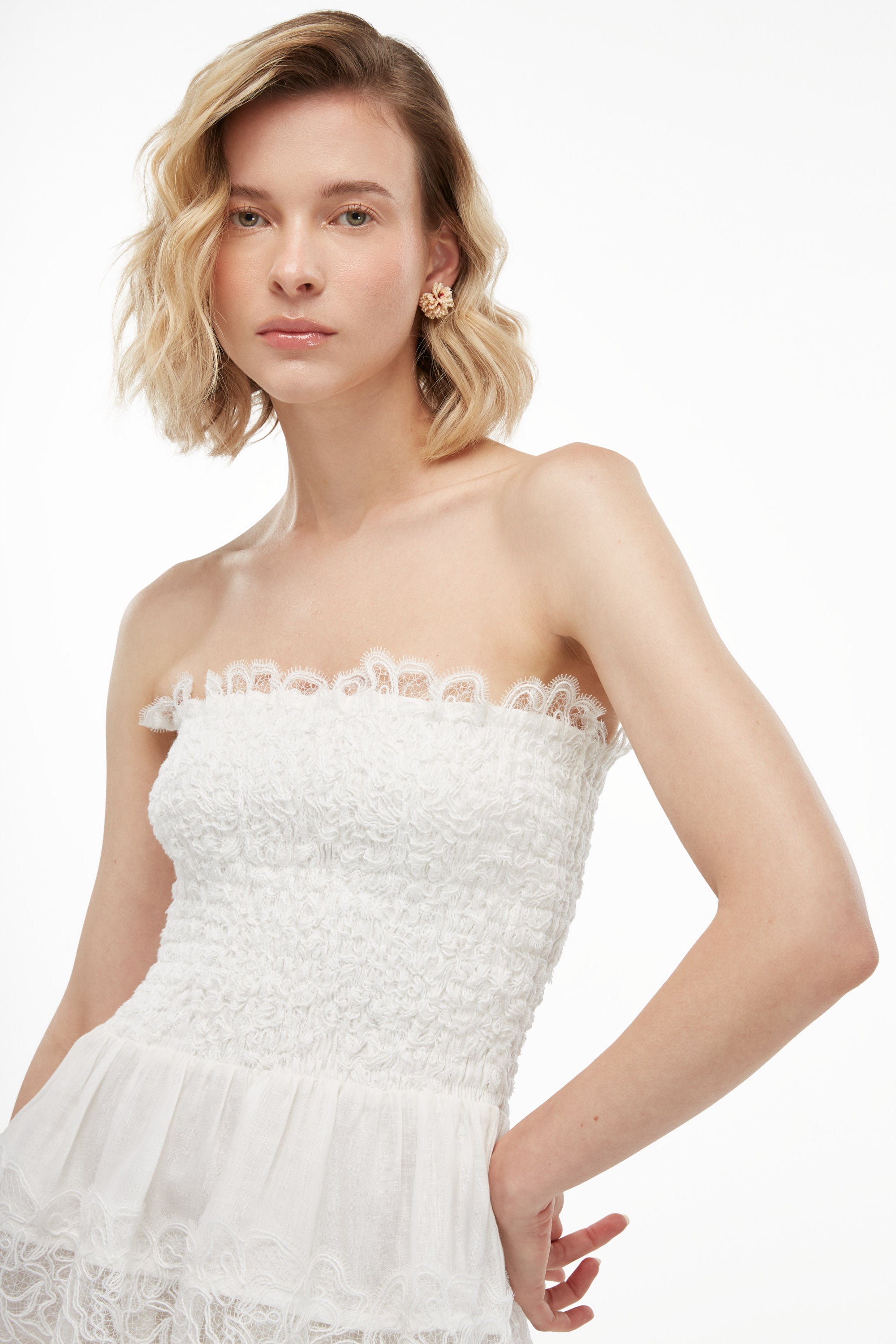 BRISA MINI DRESS WHITE