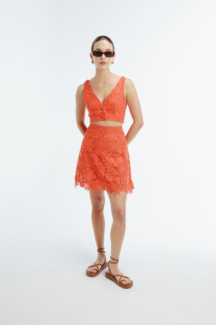 IONA MINI SKIRT FLAME