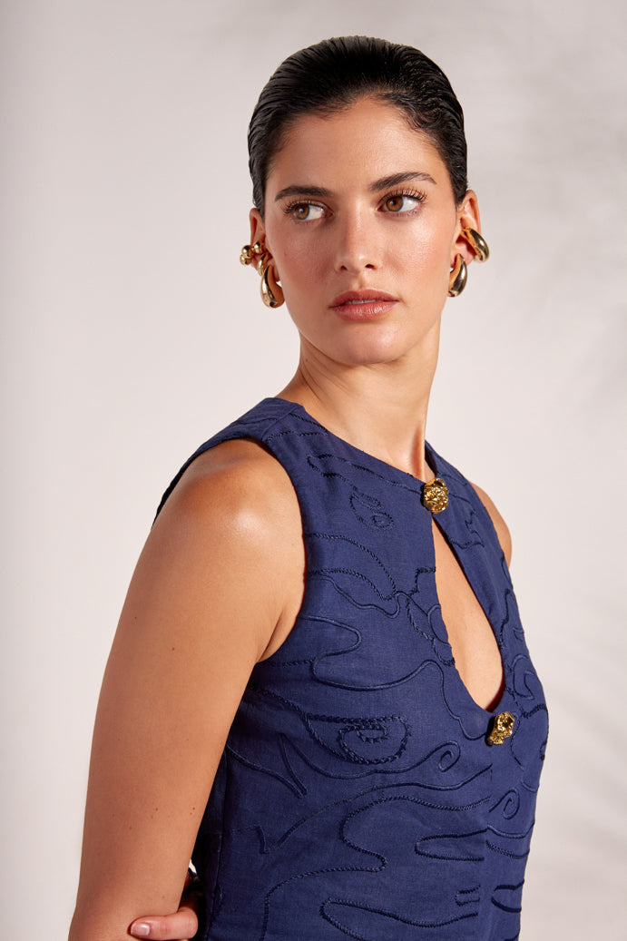 KIMI MINI DRESS NAVY BLUE