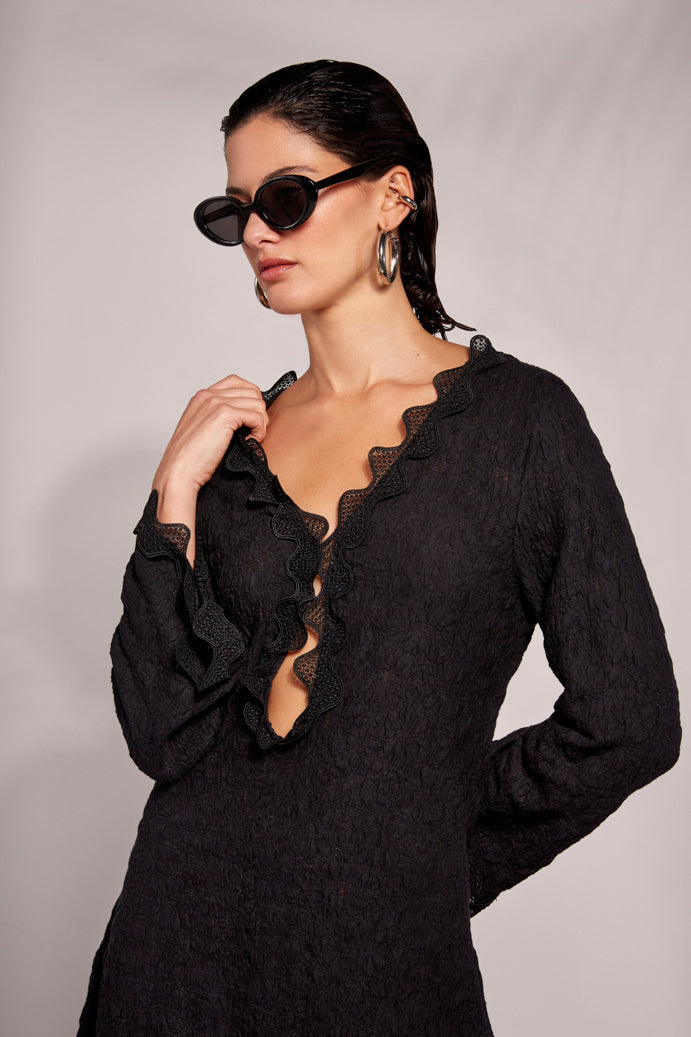 LAVA MINI DRESS BLACK