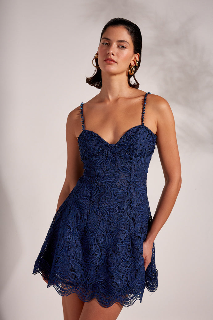 LILO MINI DRESS NAVY BLUE