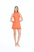 LOTUS MINI DRESS ORANGE