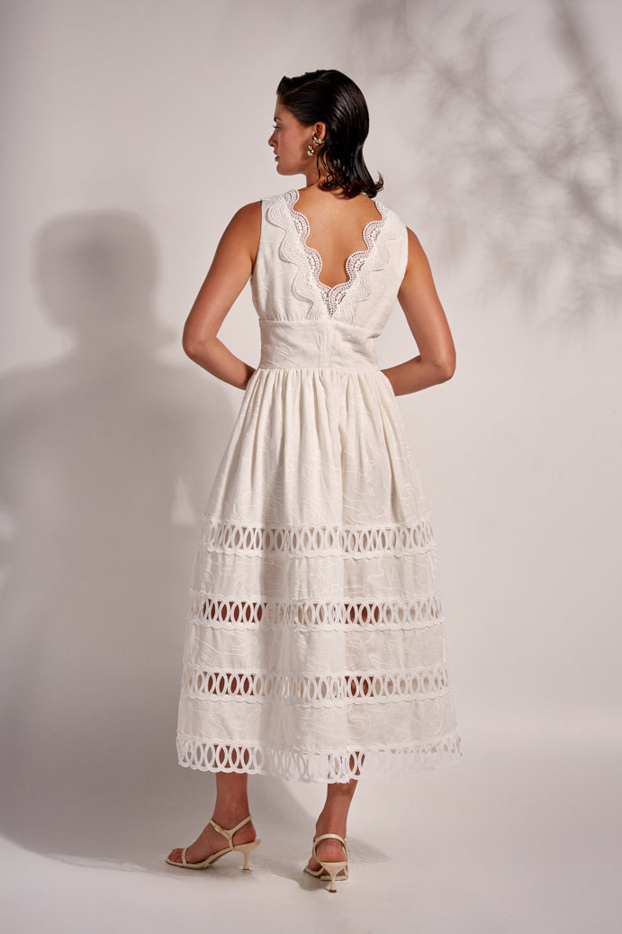 MARE MIDI DRESS WHITE