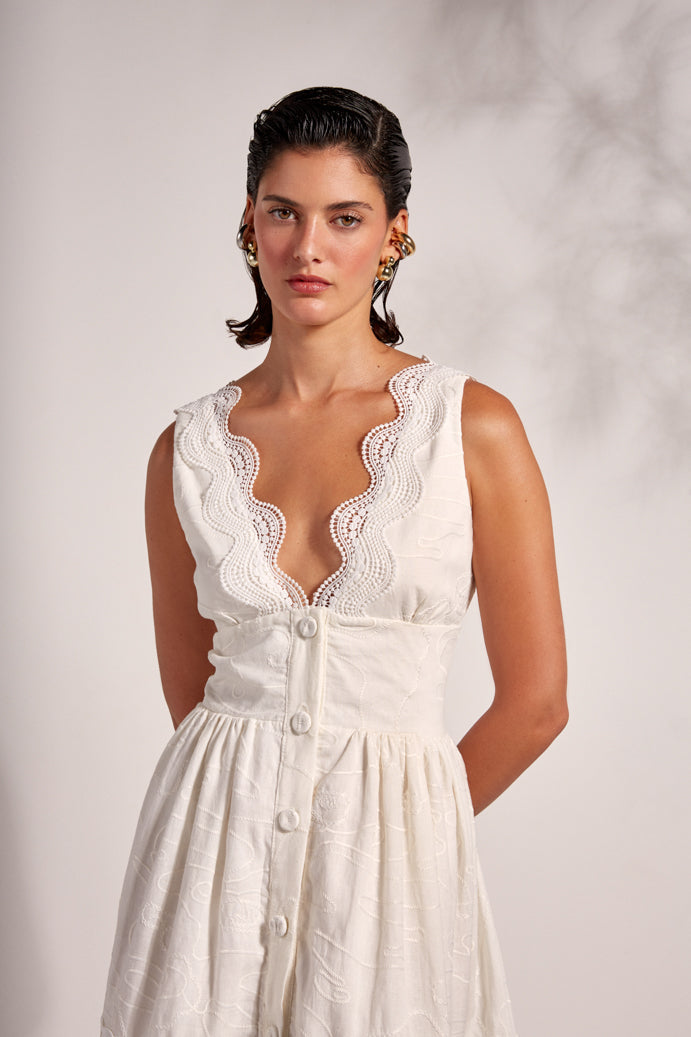 MARE MIDI DRESS WHITE
