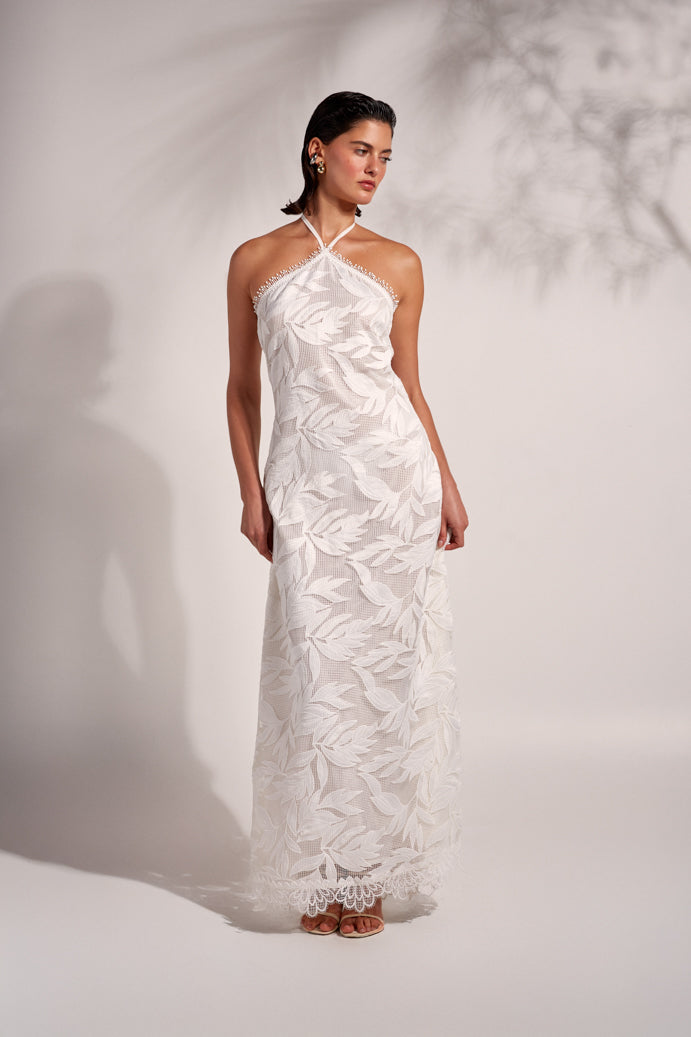 NIA MAXI DRESS WHITE