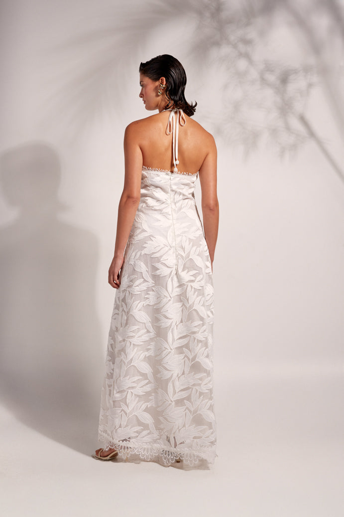 NIA MAXI DRESS WHITE